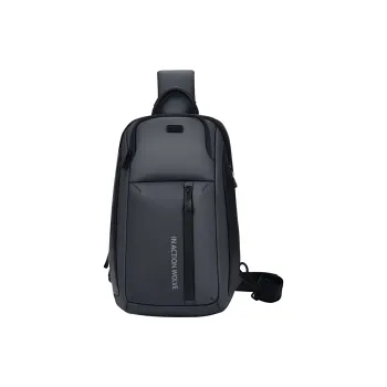 SEPTWOLVES Fabric Sling Bag, Fanny Pack, Shoulder Bag, Crossbody Bag Regular Men's Black
