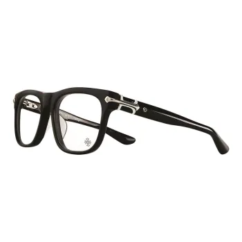 Chrome Hearts Rectangular Eyeglass Frames Unisex Black
