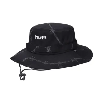 HUF Nylon Polyurethane Bucket Hats Unisex Black