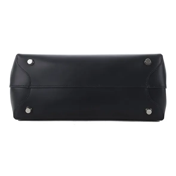 LONGCHAMP Cow Leather One Shoulder Handbags Women's Black-4