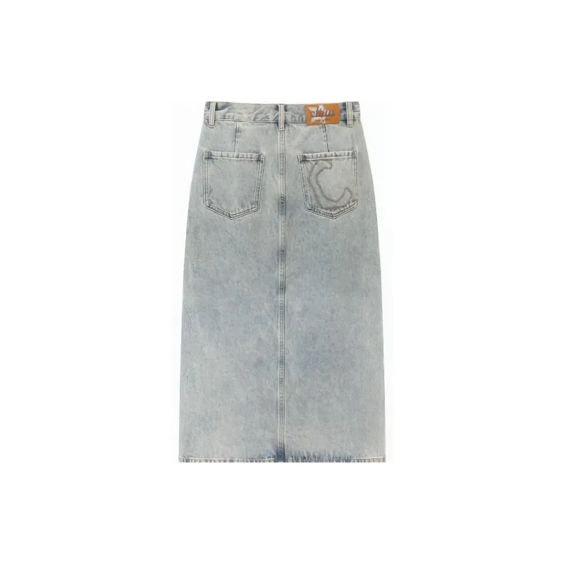 CHUU Casual Short Skirts Women's Denim Blue-1