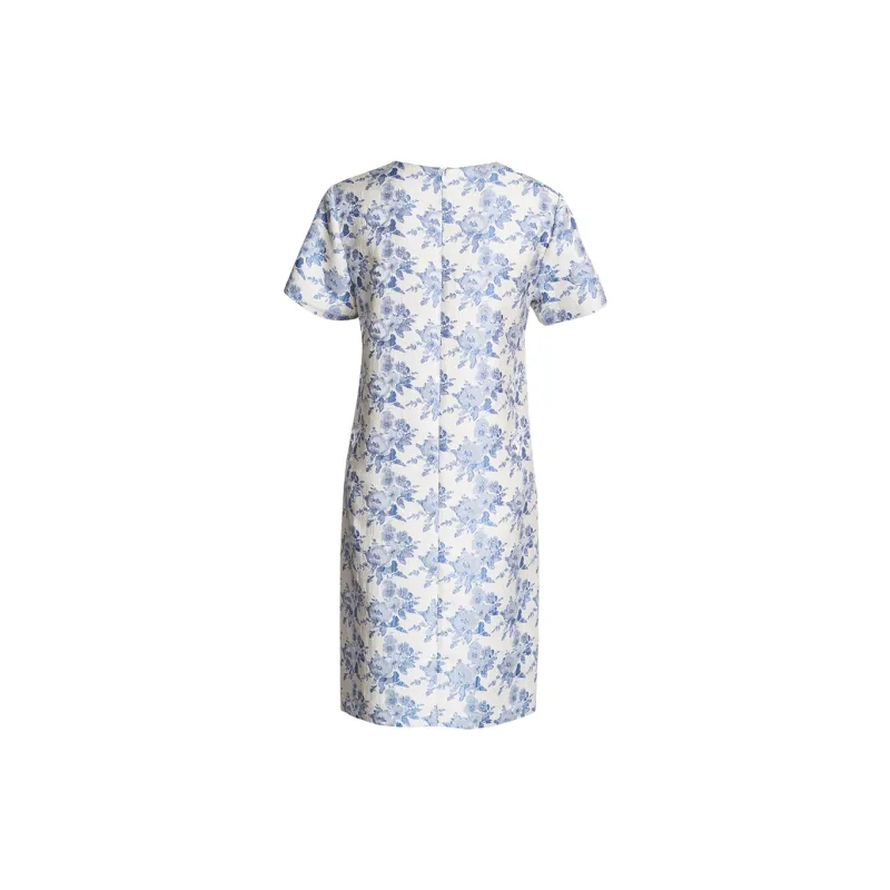ROEYSHOUSE Short Sleeved Dresses Women's Light Blue-1