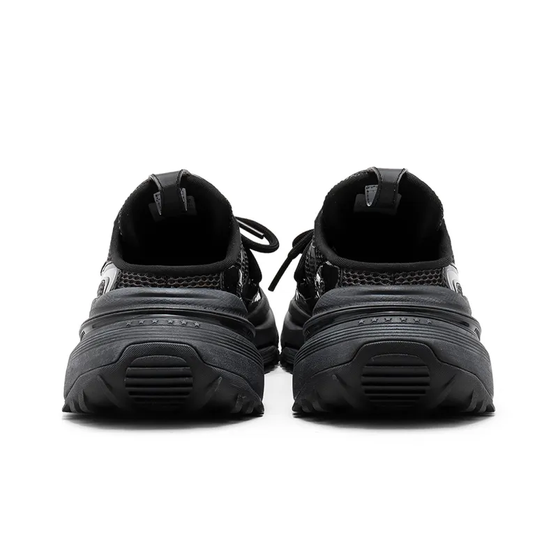 STARTER Chunky Open Heel Slippers Low Top Chunky Sneakers Women's Black-5