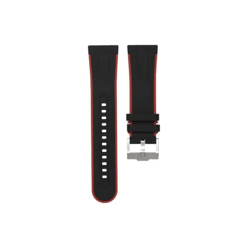 VAGENARI Fluoroelastomer Watch Band Flat Head All Models 23mm Pin Buckle Style Unisex