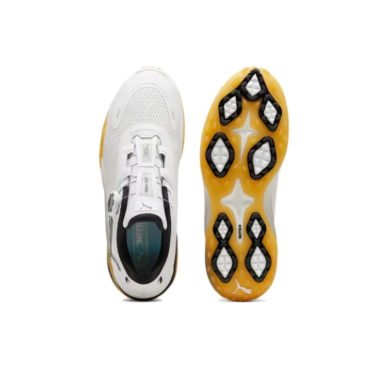 PUMA Anti Slip Wear Resistant Low Top Golf Shoes Men's White-3
