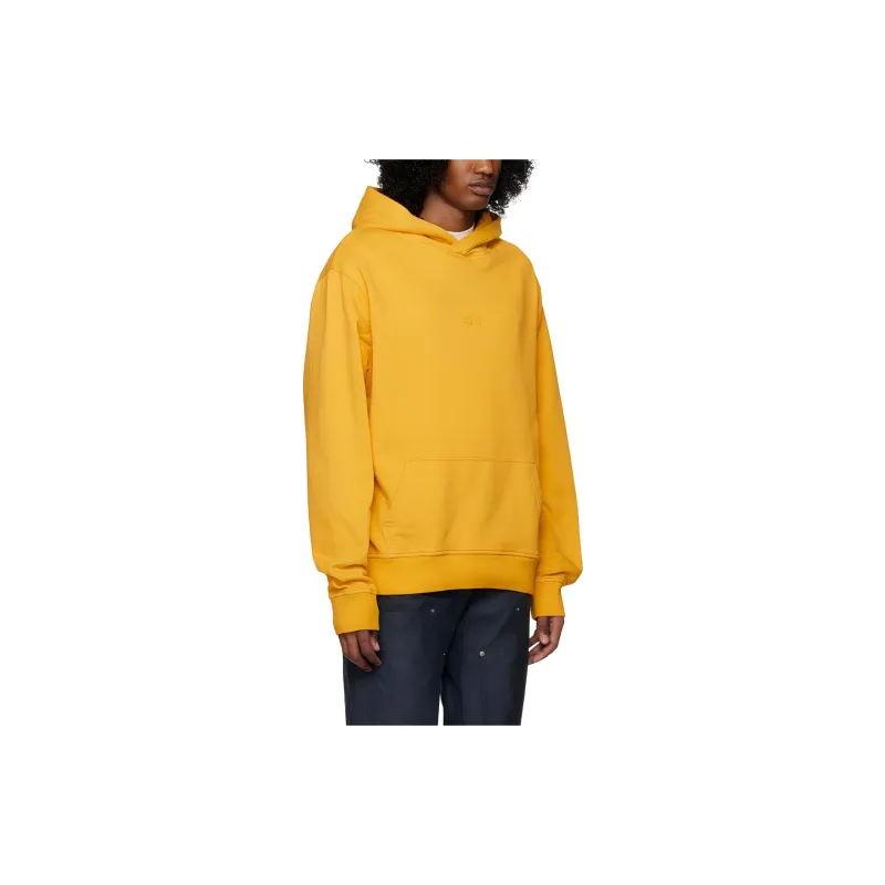 424 Logo Embossed Straight Hem Hoodie-2