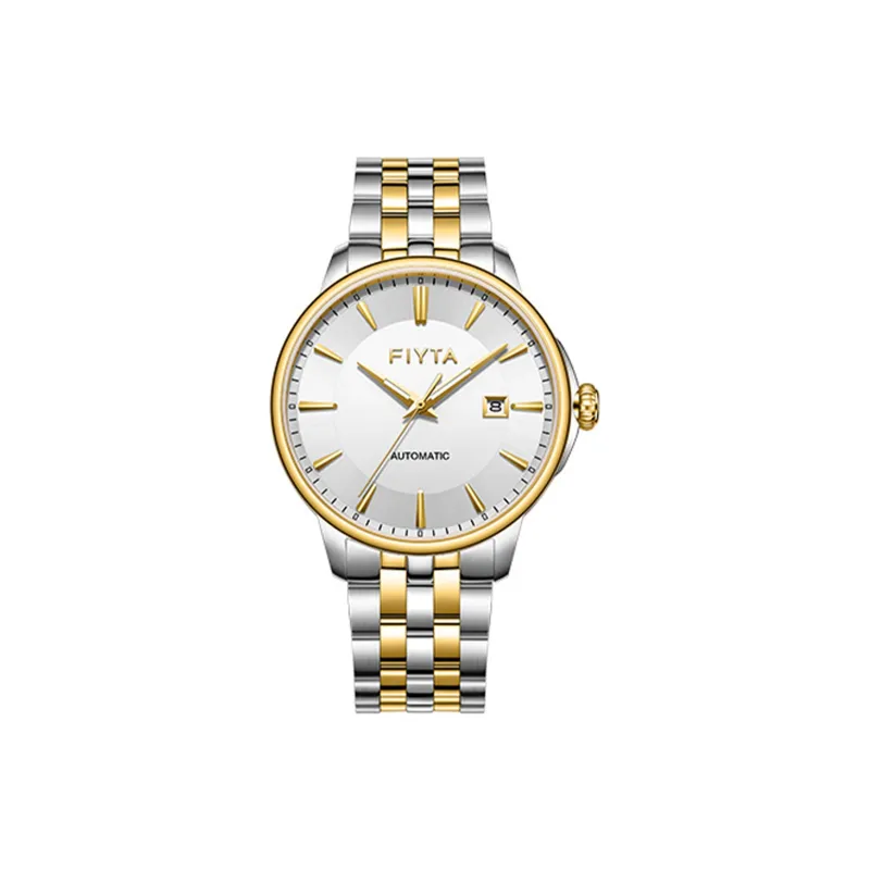 Fiyta Core Series GA520010.TWT Automatic Mechanical Movement Stainless Steel Strap Watch Men's Watches White Dial-0