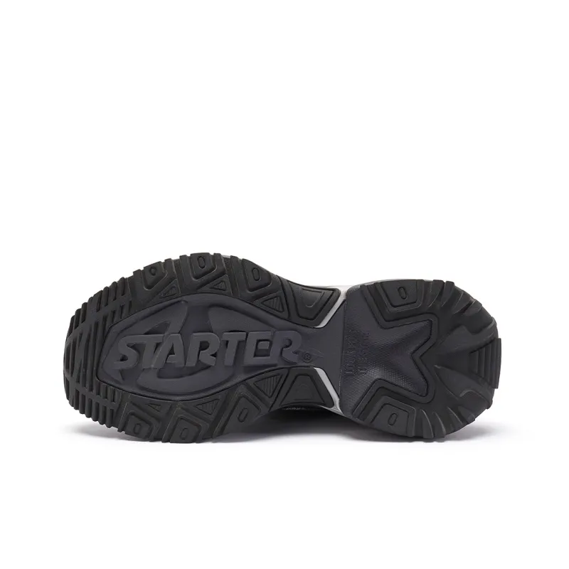 STARTER Distressed Chunky Sneakers Low Top Chunky Sneakers Women's Black-5