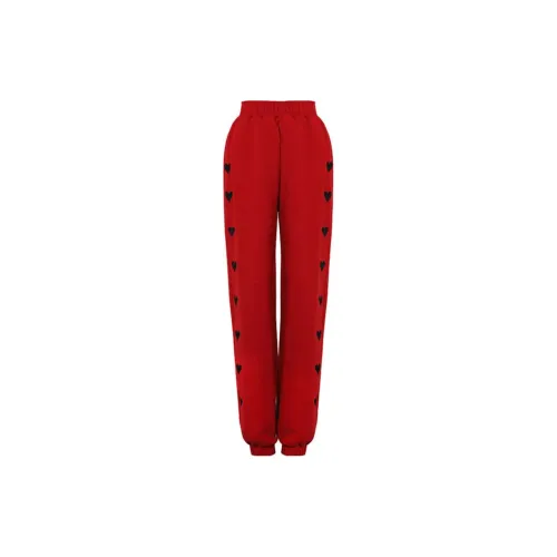 DPLAY Casual Pants Women's Christmas Red