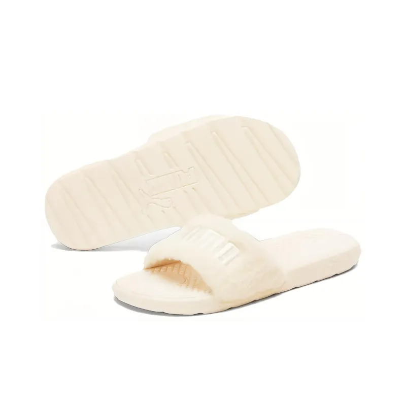 Puma Women's Cool Cat Sherpa Slide 'Whisper White'-3