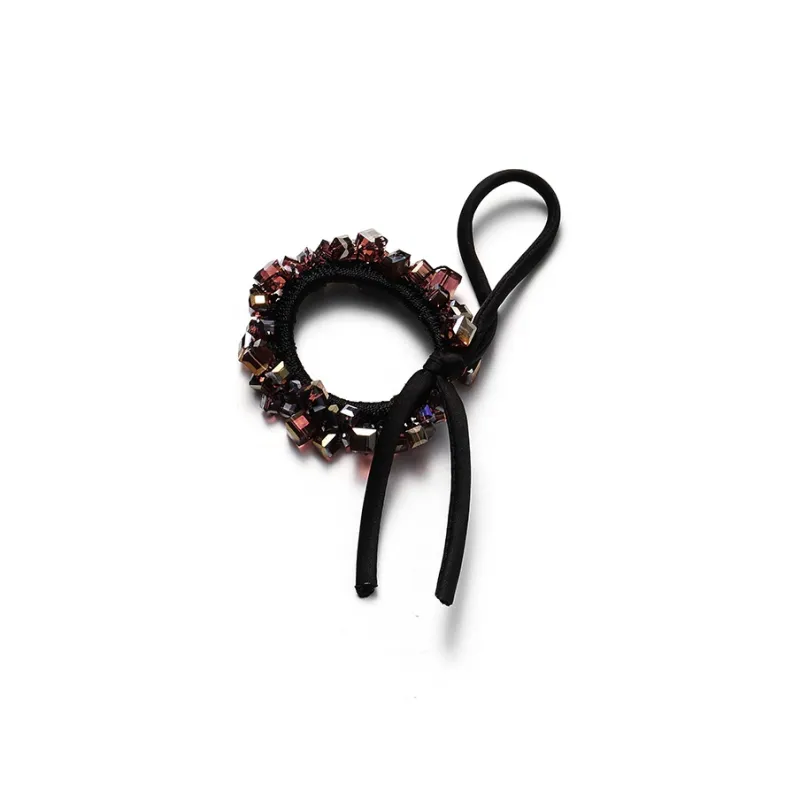 CAROMAY Hair Ties Women's Gray/Burgundy-2