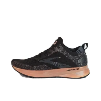 Brooks Levitate 4 Cushioning, Wear Resistant Low Top Casual Running Shoes Women's Black Gray