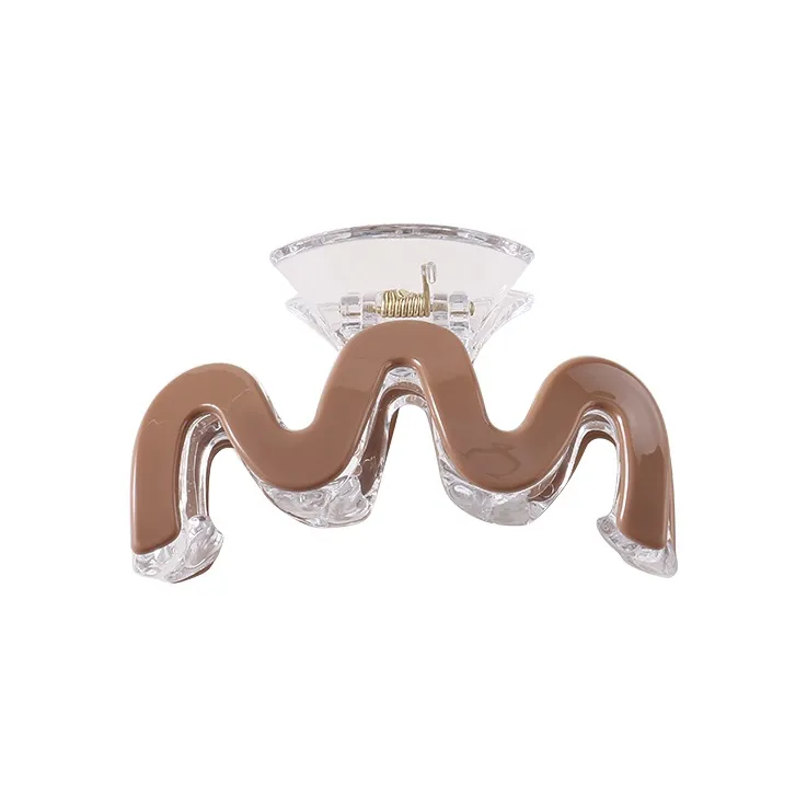 CAROMAY Hair Clips Women's White/Light Coffee/Dark Coffee/Black-2
