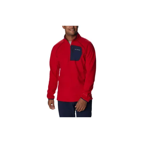 Columbia Outdoor Tracks Sweatshirts Men Red