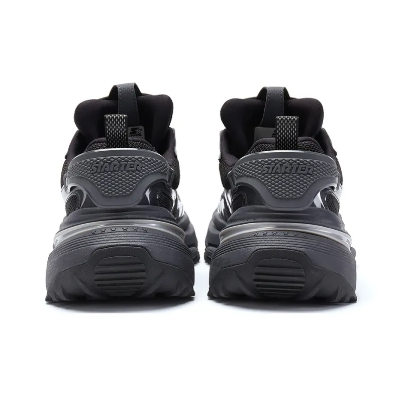 STARTER Dirty Chunky Sneakers Low Top Chunky Sneakers Men's Black-4