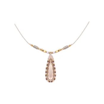 SATELLITE Gemstone Inlay Necklaces Women's Gold