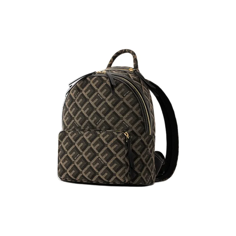 FION Fabric Backpack Unisex Monogram-1