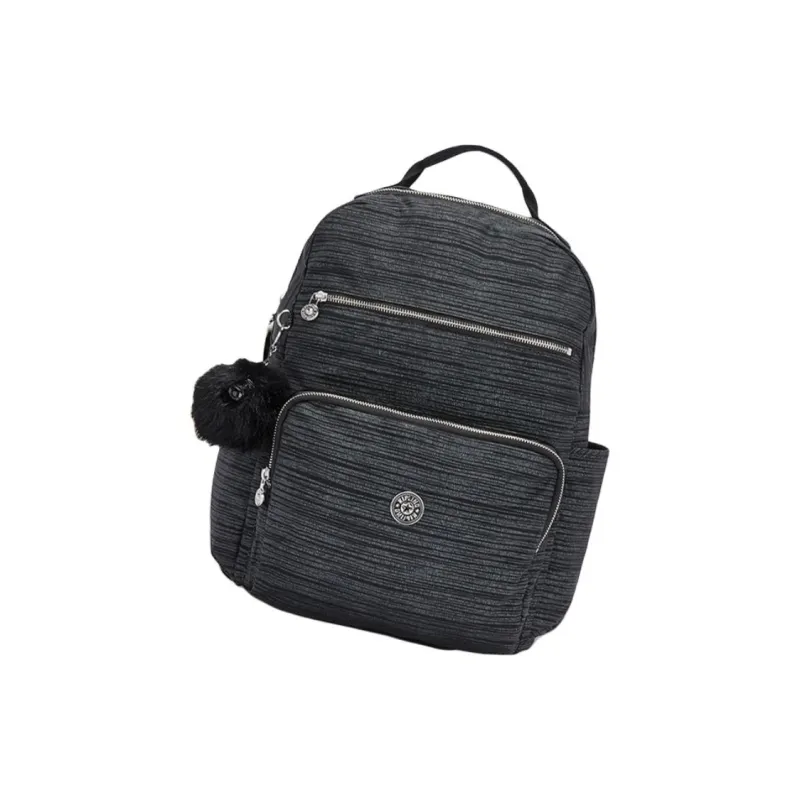 Kipling Polyamide Backpack Large Size Unisex Zip Closure With Black Teeth Print-1