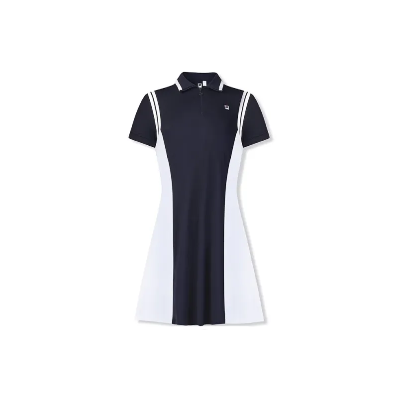FILA Short Sleeved Dresses Women's RD Royal Blue-2