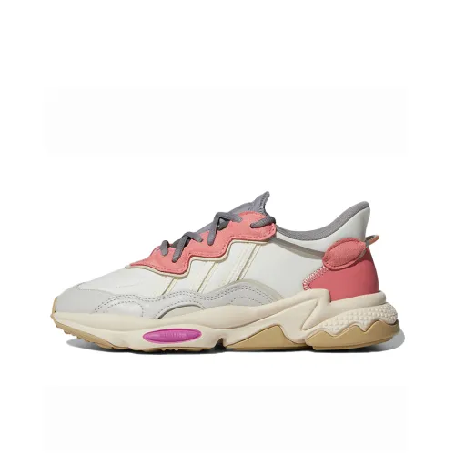 Adidas Originals Ozweego Series Casual Shoes Women's Low-Top Beige/Pink/Gray