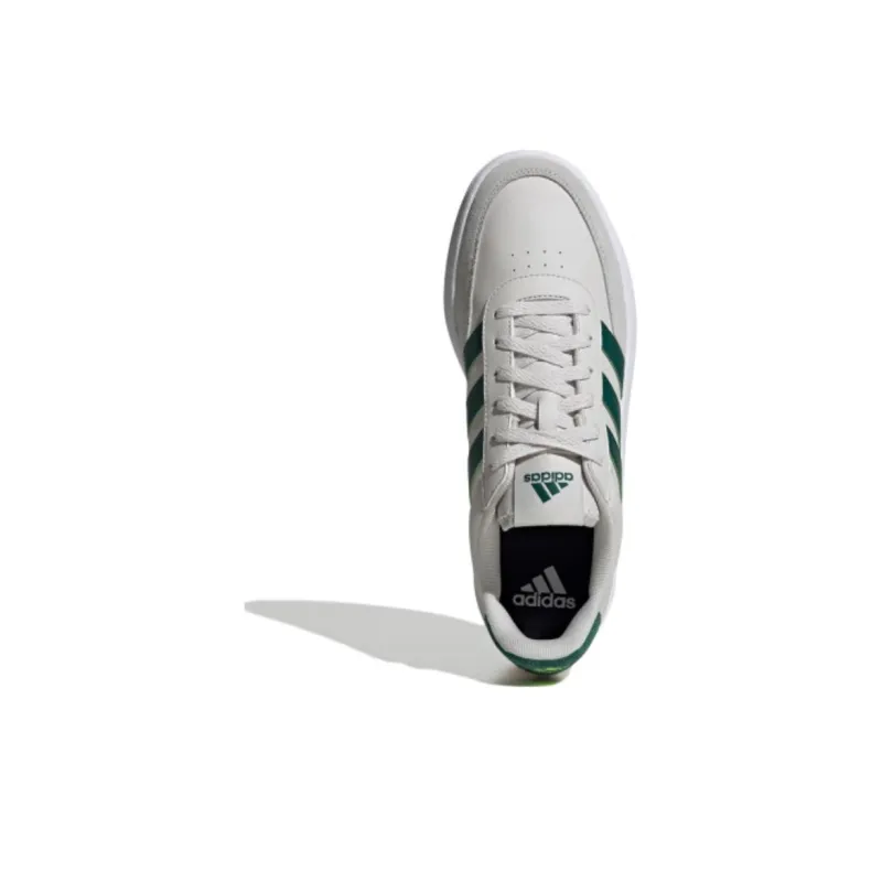 Adidas BREAKNET 2.0 Anti-Slip And Wear-Resistant Breathable Low-Top Skateboard Shoes Men's Gray Green-4