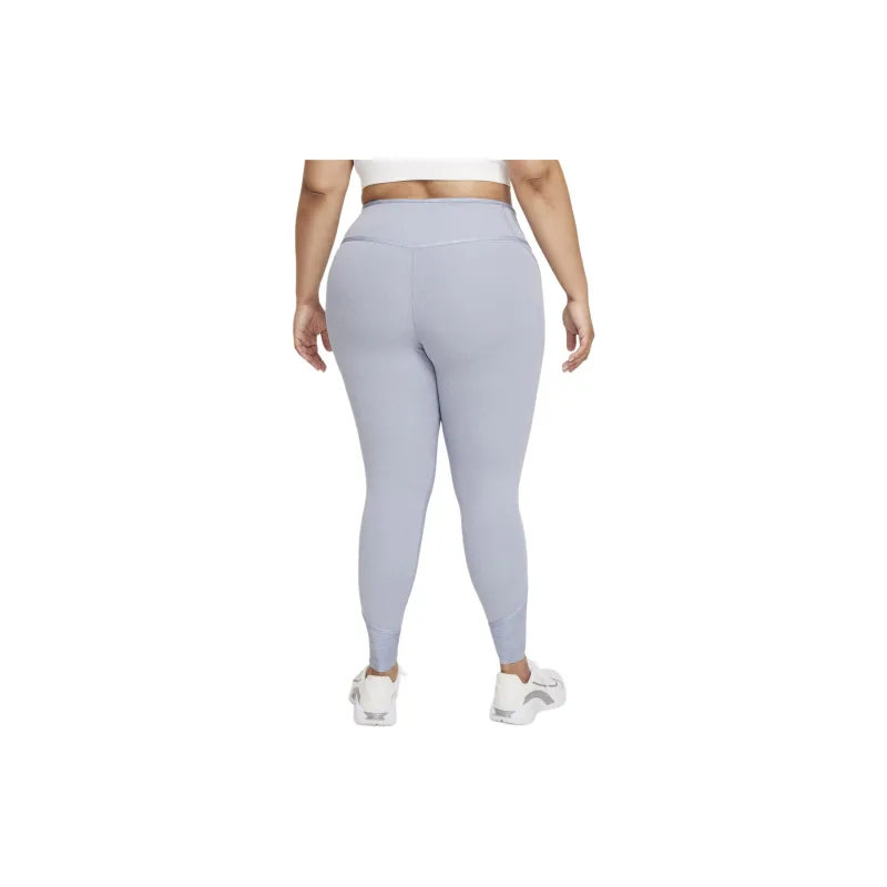 Nike Women's Mid-Rise Leggings Athletic Trousers Women's Light Gray-1