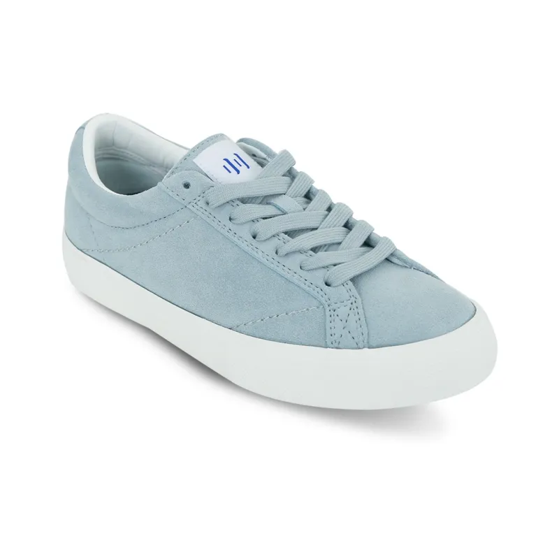 Ollieskate Anti Slip Wear Resistant Low Top Skateboard Shoes Unisex Cream Blue-2