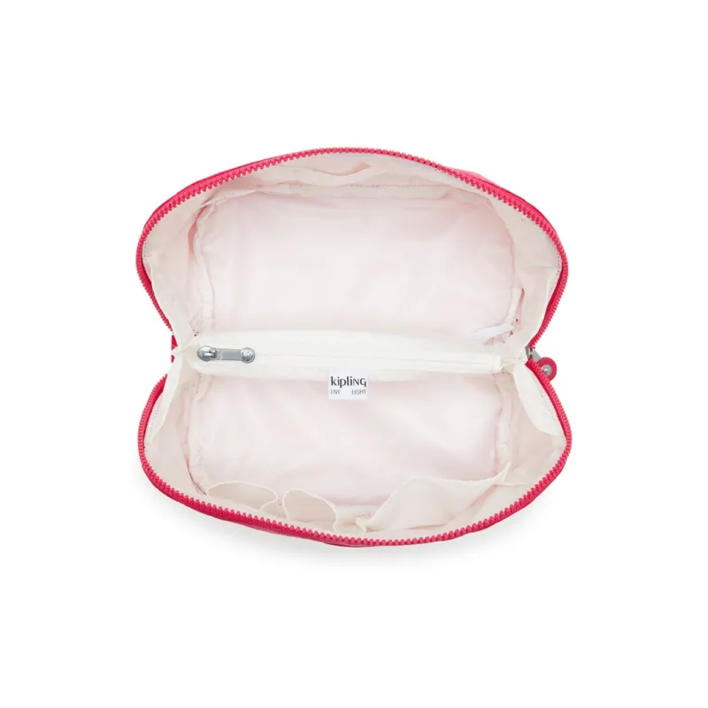 Kipling Recycled Polyamide Toiletry Bag Large Size Women's Multicolor Confetti Pink-3