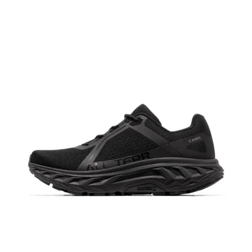 CAMEL Low Top Running Shoes Men's Phantom Black