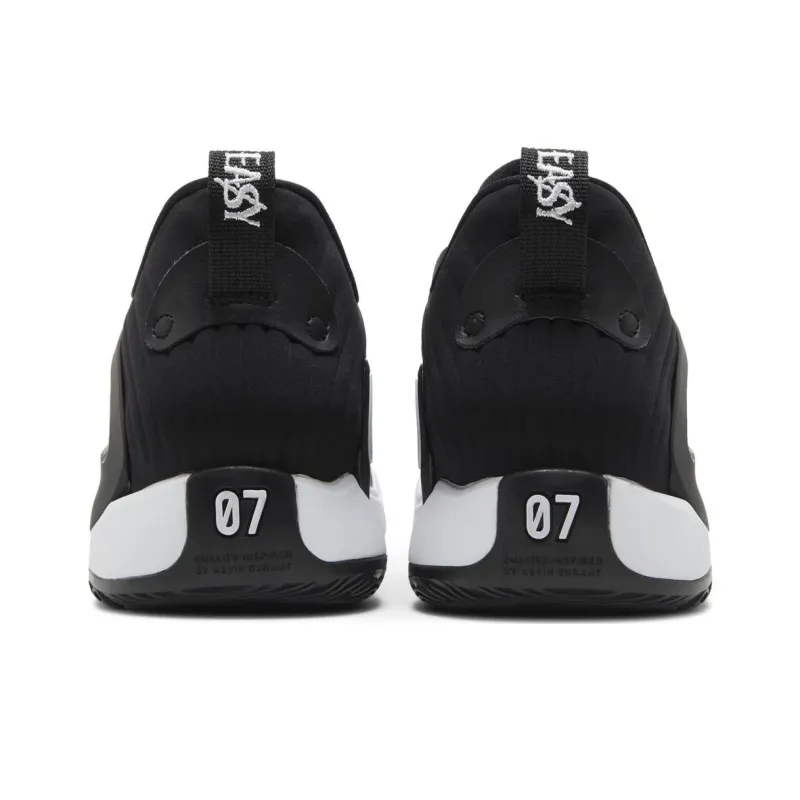 Nike KD 15 Anti Slip Wear Resistant Low Top Basketball Shoes Men's Black White-3