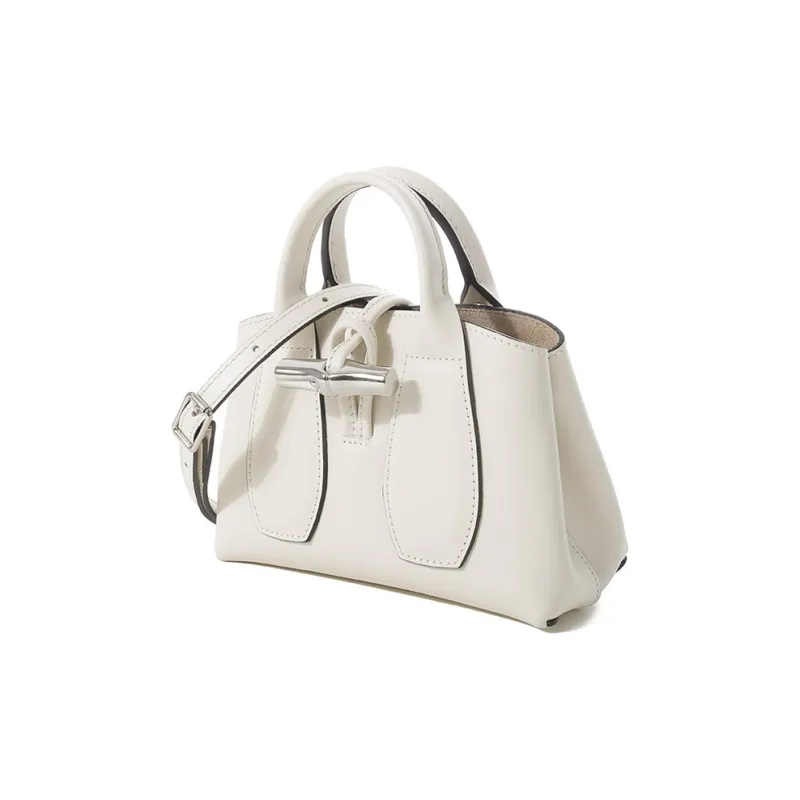 LONGCHAMP Cow Leather One Shoulder Handbags Women's Ivory White-1