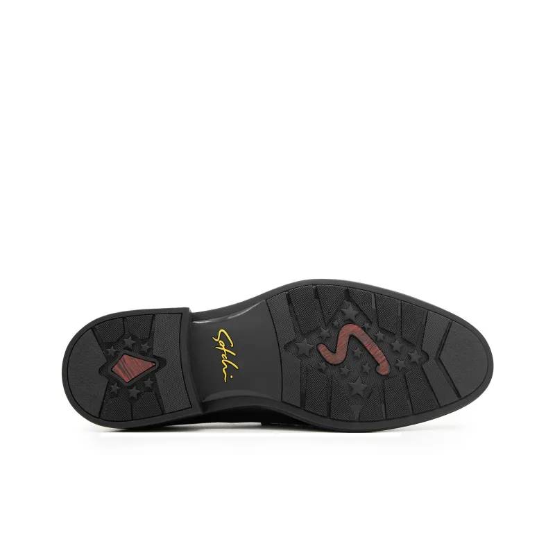 Satchi Dress Shoes Men Low Top Black-5