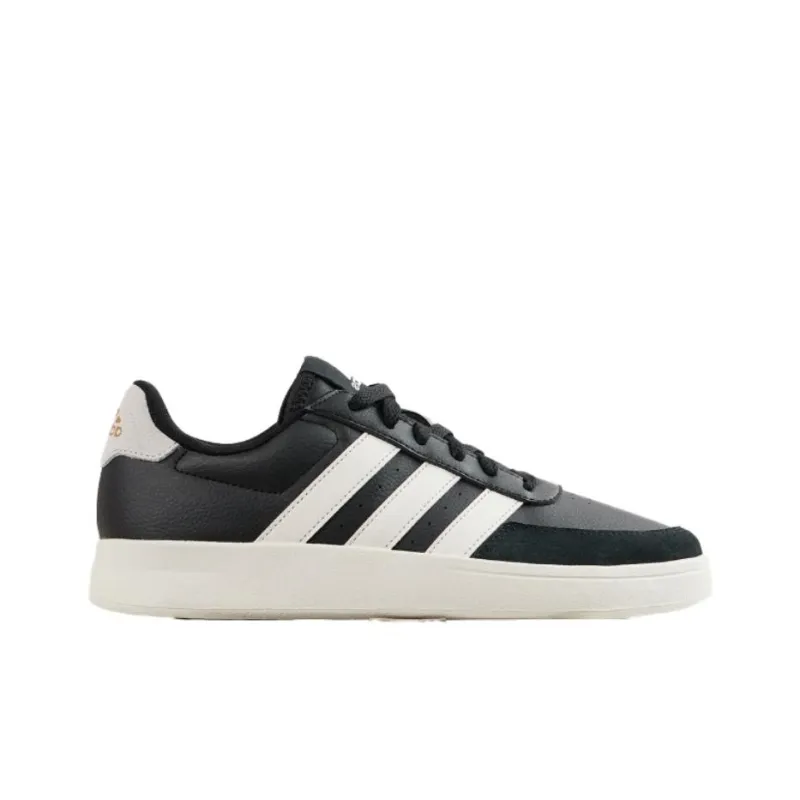 Adidas BREAKNET 2.0 Anti Slip And Wear Resistant Lightweight Low Top Skateboard Shoes Men's White Black-1