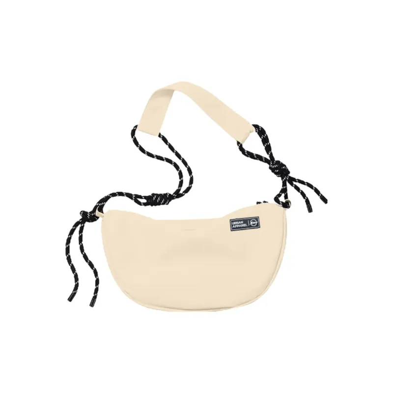 XTEP Oxford Shoulder Bag Unisex White/Black-0