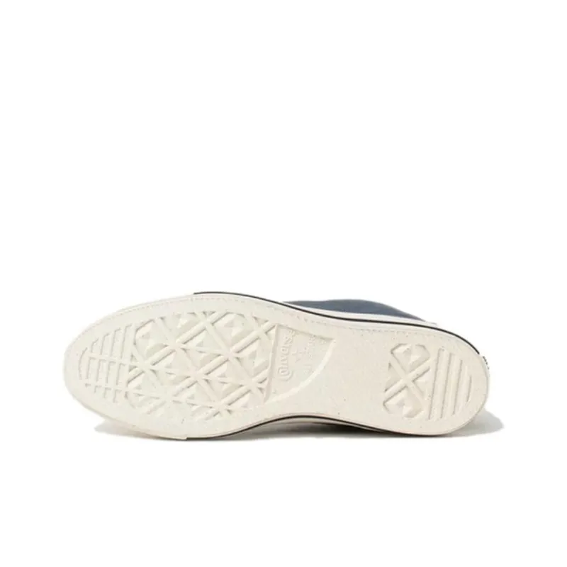 Agnès B. x Converse All Star Wear-resistant And Lightweight High-Top Canvas Shoes Unisex Blue-4