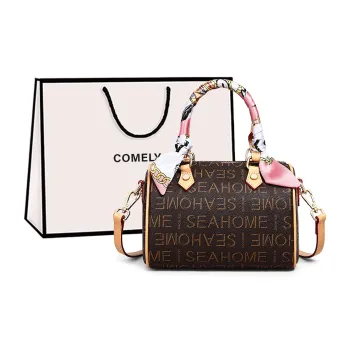 COMELY Synthetic Leather Shoulder Bag Crossbody Bag Handbag Mom Bag Regular Women's Coffee