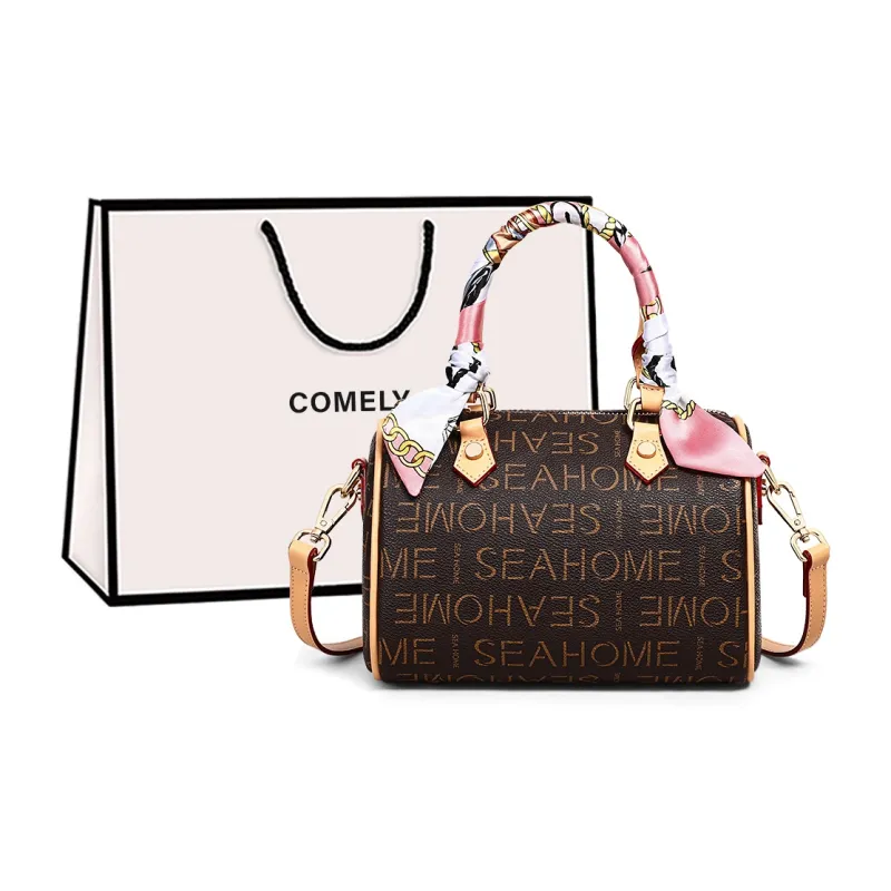 COMELY Synthetic Leather Shoulder Bag Crossbody Bag Handbag Mom Bag Regular Women's Coffee-0