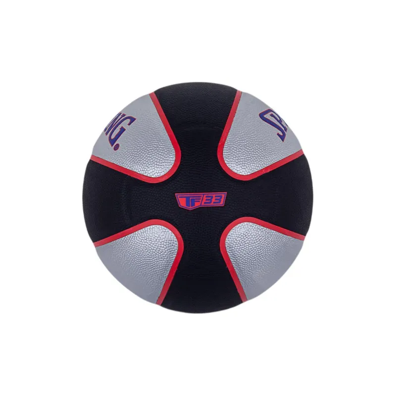 SPALDING TF-33 Series PU Basketball Silver Black Size 6 Training-2