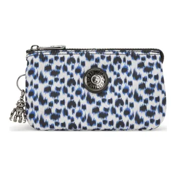 Kipling Recycled Polyester Wallet Large Size Women's Curious Leopard Print