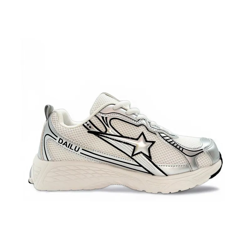 ITGI Breathable Low Top Casual Running Shoes Unisex Silver Gray-1