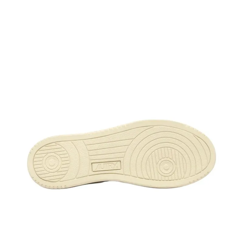 AUTRY Low Top Skateboard Shoes Men's White Orange-5