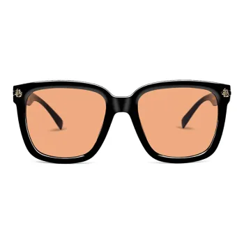 Sijue Square Sunglasses Unisex Tea Brown