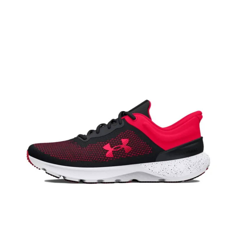 Under Armour Charged Escape 4 Knit Running Sneakers 'Black Red'-0