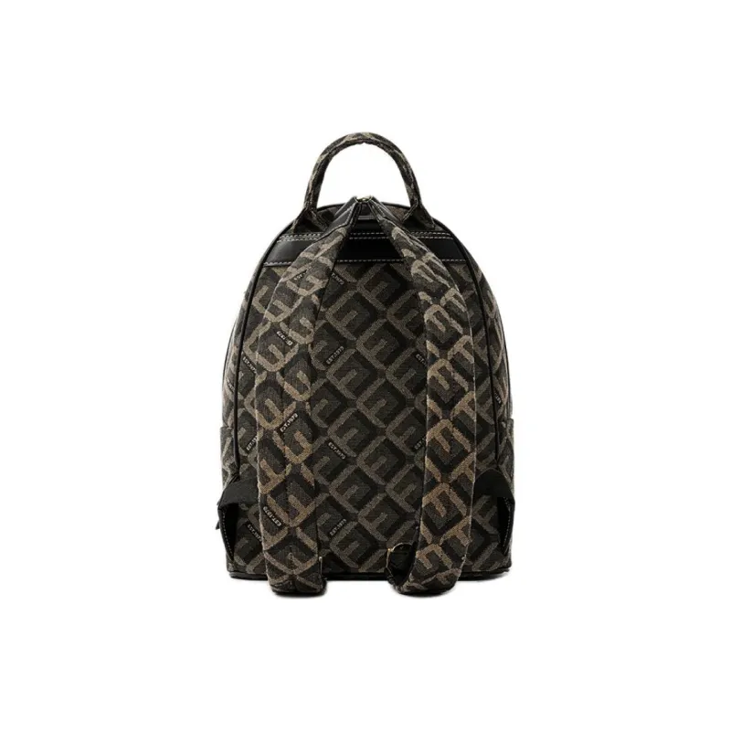FION Fabric Backpack Unisex Monogram-2