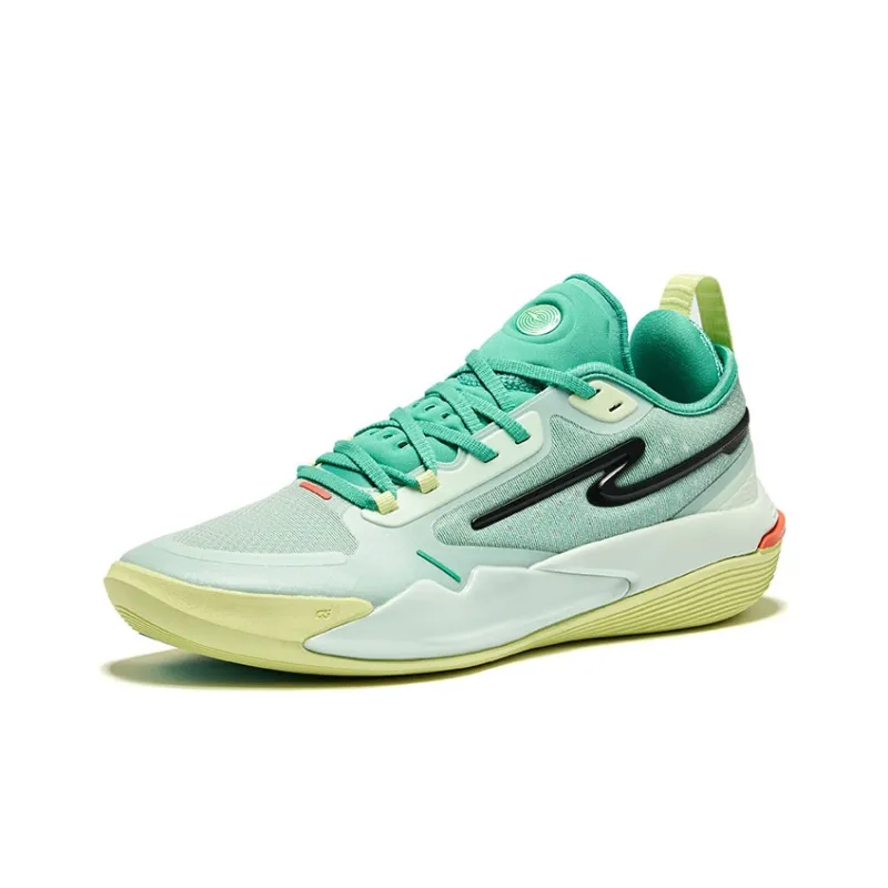 Erke Raid Cushioning Rebound Low-Top Basketball Shoes Men's Mojito Color Scheme-2