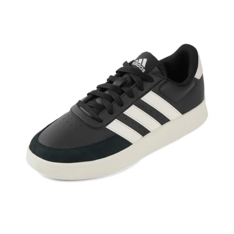 Adidas BREAKNET 2.0 Anti Slip And Wear Resistant Lightweight Low Top Skateboard Shoes Men's White Black-2