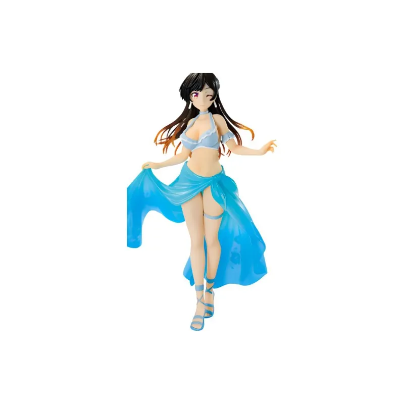 BANPRESTO Glass Factory Ichiban Kuji Rent-A-Girlfriend Satisfaction Level 4 Summer And Love B-Grade Scale Figures 17cm-1