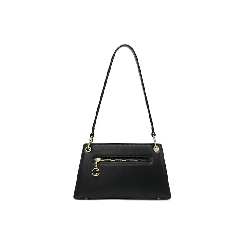 Ancient Yi Xi Cow Leather Cheongsam Shoulder Bag Women's Black-2