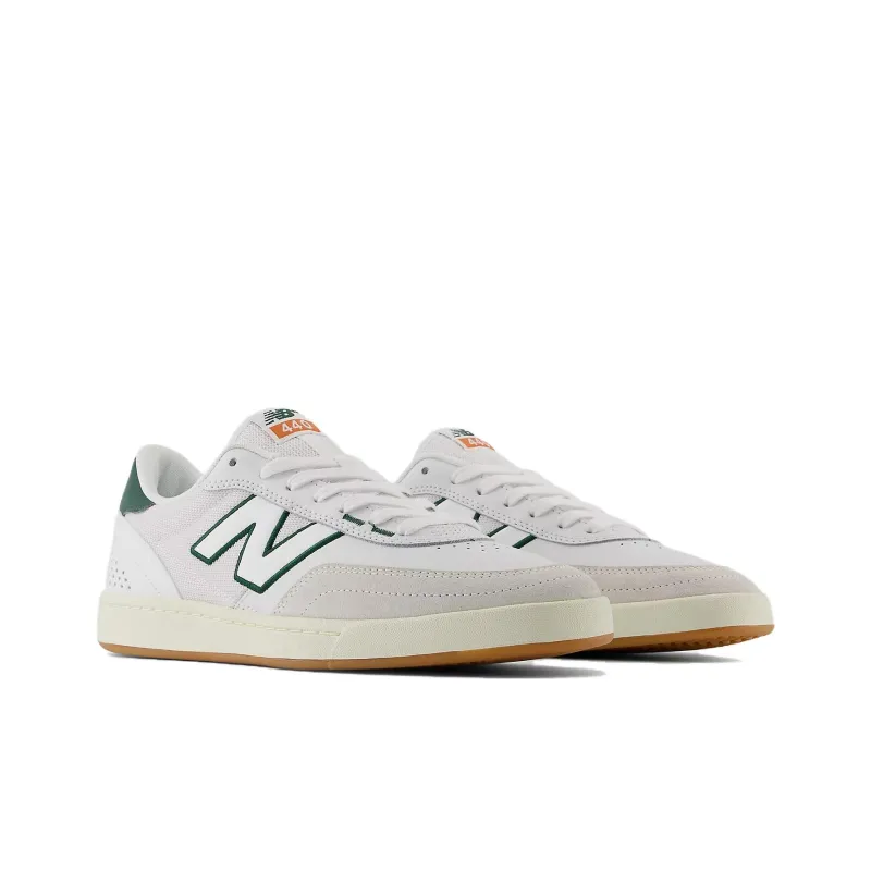 New Balance Numeric 440 Anti Slip Wear Resistant Low Top Skateboard Shoes Unisex White-2