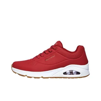 Skechers Uno Uno Stand On Air Cushioning Low-Top Casual Shoes Men's Burgundy